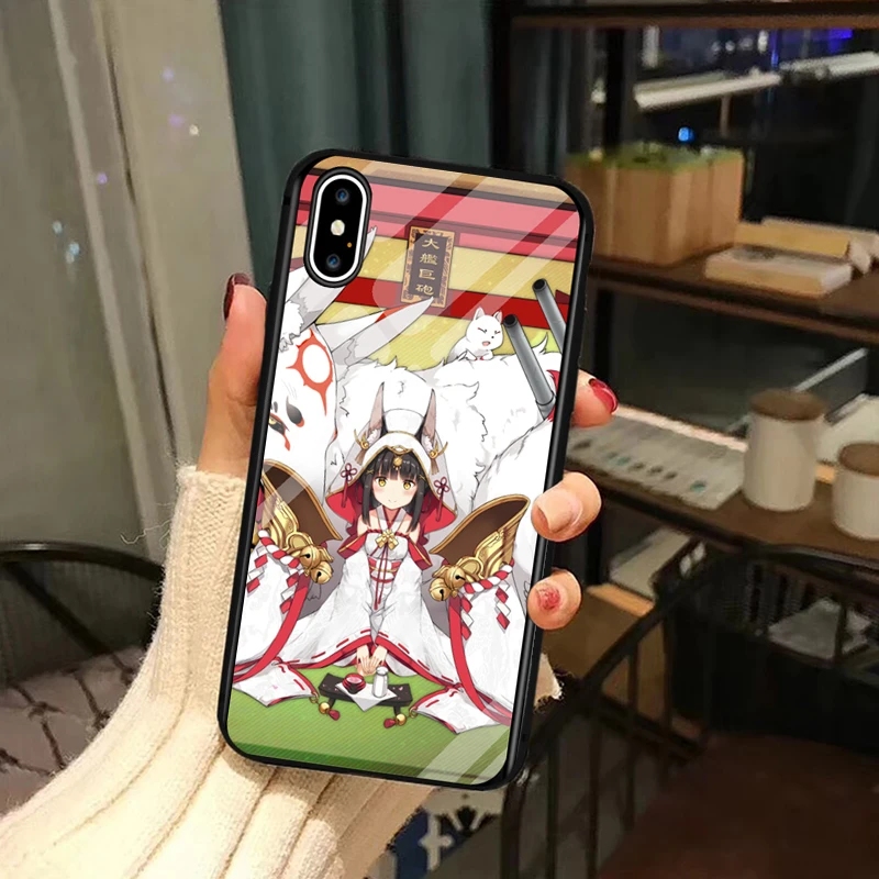 3 Чехол из закаленного стекла для телефона для мобильных игр Azur Лейн для iPhone 11 Pro Max X XS Max XR 6 6s 7 8 Plus, сексуальный Чехол для мобильного телефона - Цвет: 3