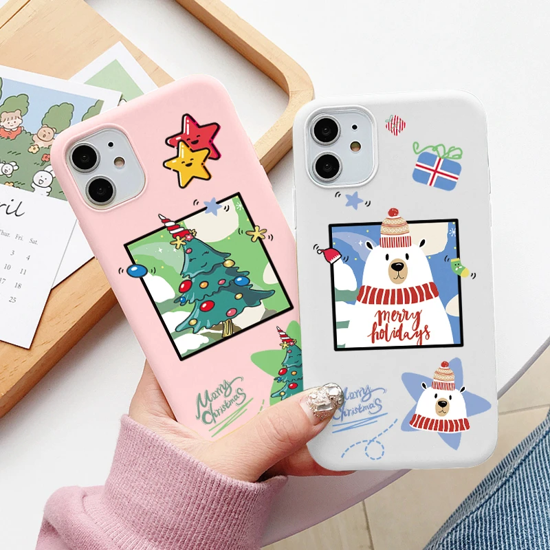 Чехол для Huawei P20 P30 Pro P40 Lite E Y8P Y7 Y6 Y9 Prime P Smart 2019 2021 Honor 20 10 9X 9C 8A с рождественской елкой