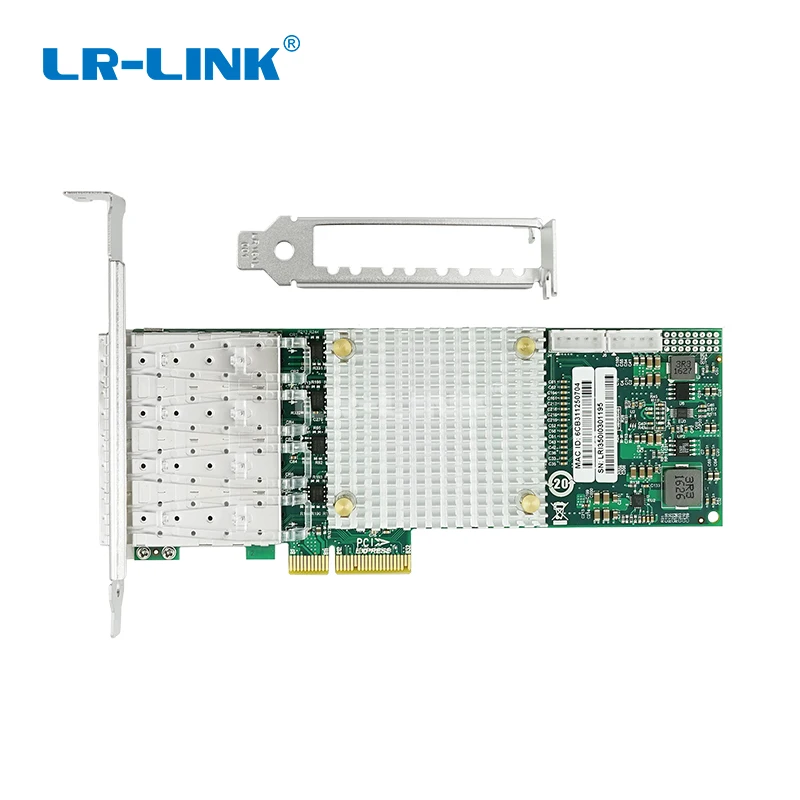 LREC9054PF-4SFP Intel I350 BasedPCIe x4 100FX Quad SFP Port Fiber Ethernet сетевой адаптер (4 x SFP) | Компьютеры и офис