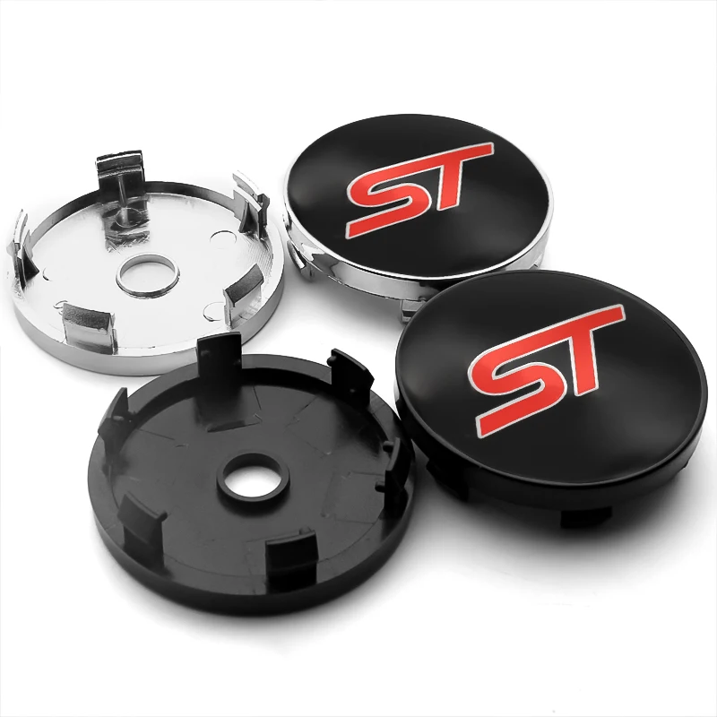4 шт. 56/60 мм Центральная втулка колеса автомобиля крышки ST эмблема Стикеры