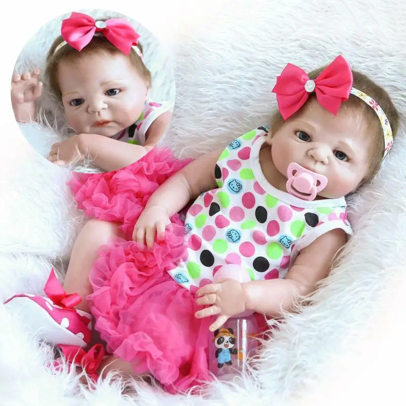 

48/57 см Bebe Boneca Reborn Corpo де силиконовые реальный полный средства ухода за кожей винил реалистичные детские куклы-Новорожденные игрушки для дете...