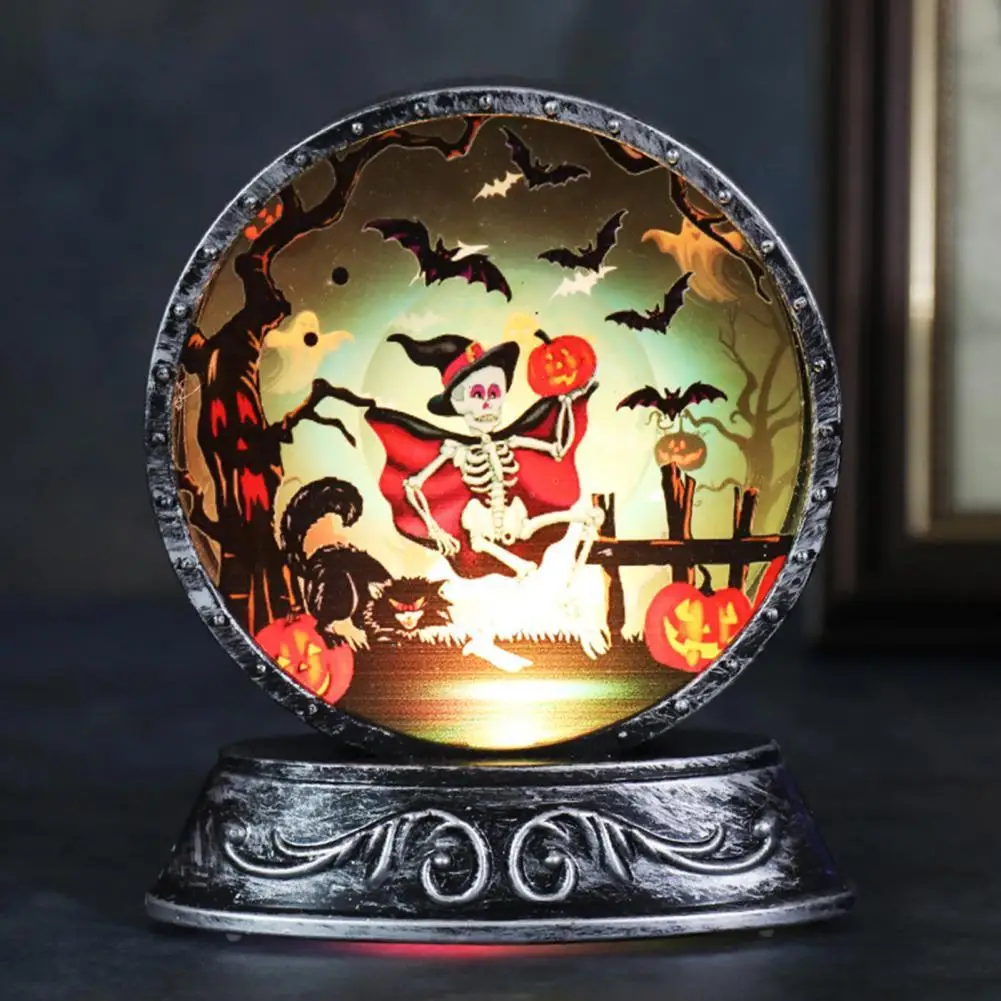 

Eye-catching Night Light Wear-resistant PVC Decorative Compact Halloween LED Lamp Delicate LED Halloween Night Light