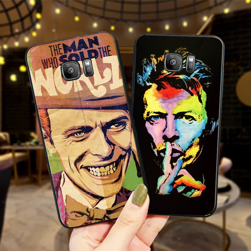 Дэвида Боуи Мягкий силиконовый чехол для телефона Samsung Galaxy S6 S8 край S7 S9 плюс S10 S10E