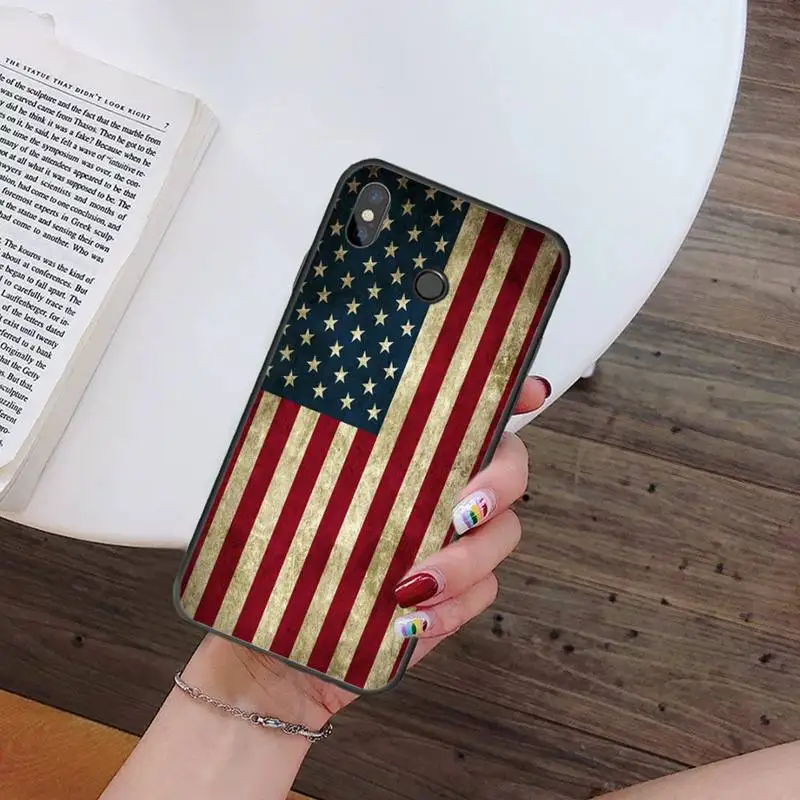 

America USA Flag logo pattern shell Phone Case For Xiaomi Redmi note 7 8 9 t k30 max3 9 s 10 pro lite