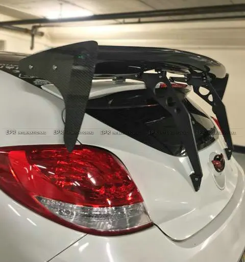 Для hyundai Veloster RSW карбоновый задний спойлер(турбо или не турбо) Комплект кузова тюнинг часть для Veloster карбоновое волокно заднее крыло крыши