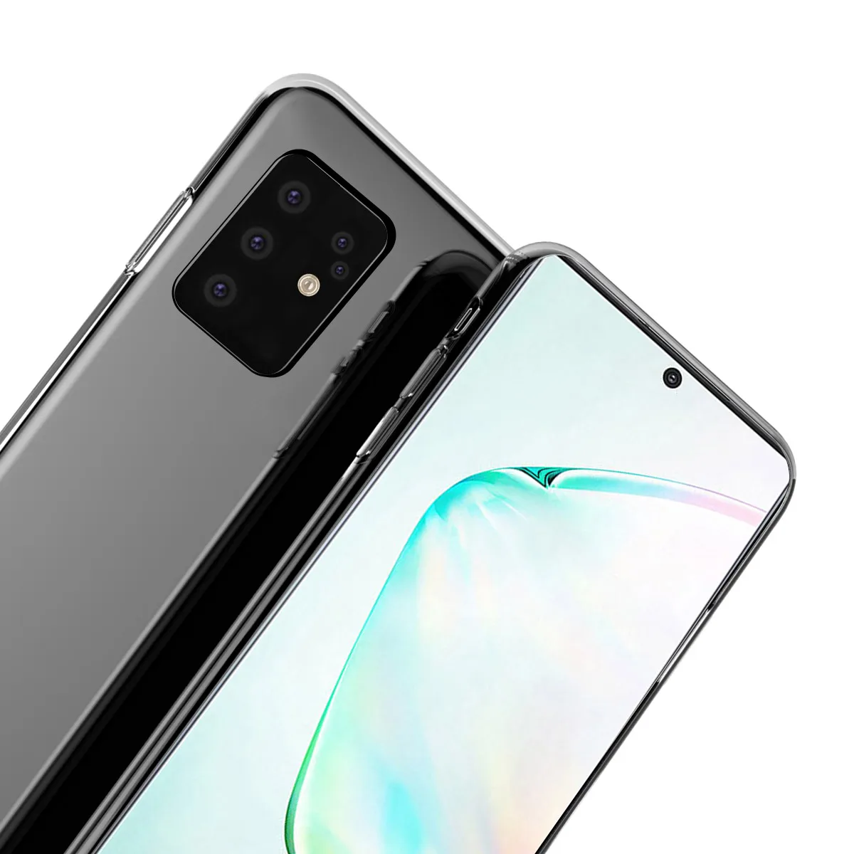 Чехол для Samsung Galaxy S20 Plus силиконовый тонкий мягкий Прозрачный ударопрочный чехол