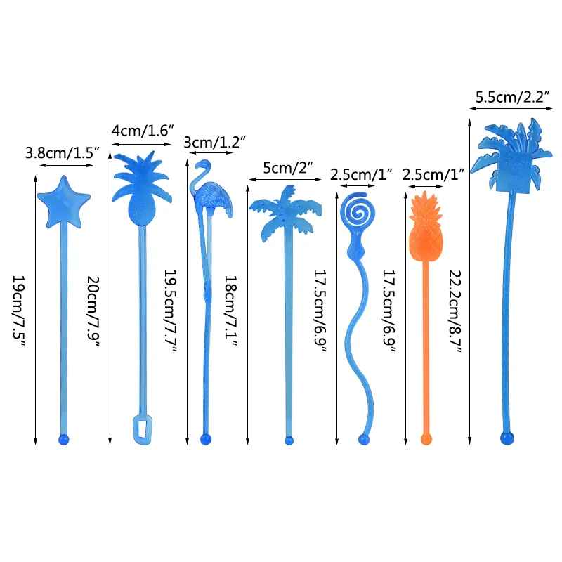 10 шт. Фламинго ананас звезда напиток бокалы под коктейльное коктейльные палочки