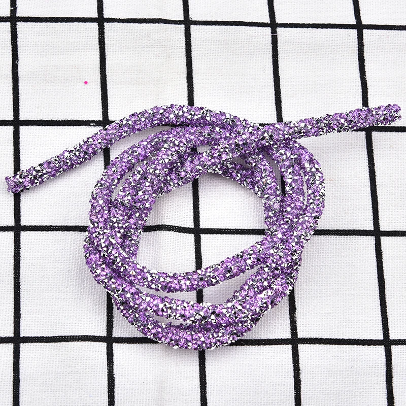 Кристаллический шнур AB Стразы 1 метр свадебная аппликация резиновая трубка для