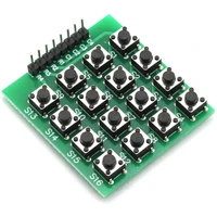 8pin 4x4 44 matrix 16 keys button keypad keyboard breadboard module mcu suitable for arduino raspberry pi diy kit