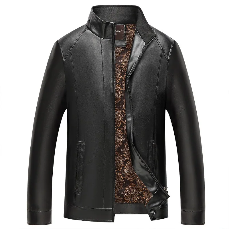 

Men's Winter Trends New Leather Jackets Men's Faux Fur Coats Thicker Leather Jackets Men's Jacket Winter Leather Biker Jacket
