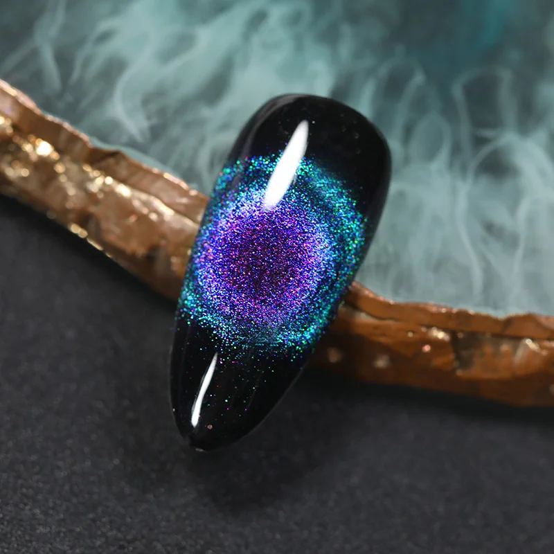 

BORN PRETTY 9D Cat Magnetic Nail Gel 6ml Black Hole Effect Gel Nail Polish Magic Chameleon Nail Art Semi Permanent UV Gel