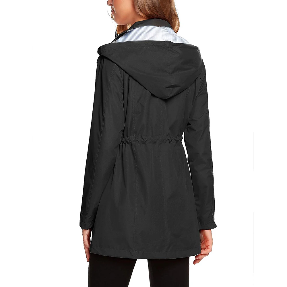 Women's Hooded Windbreaker Jackets Warm Female Raincoat Solid Outdoor Camping Hiking Waterproof D25 | Спорт и развлечения