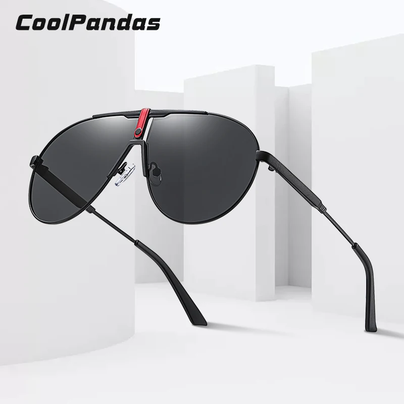 

Солнцезащитные очки-авиаторы CoolPandas в металлической оправе UV400 для мужчин и женщин, поляризационные антибликовые зеркальные линзы, в стиле п...