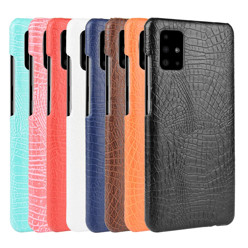 Чехол для Samsung Galaxy A51 роскошный чехол из искусственной кожи с крокодиловым узором