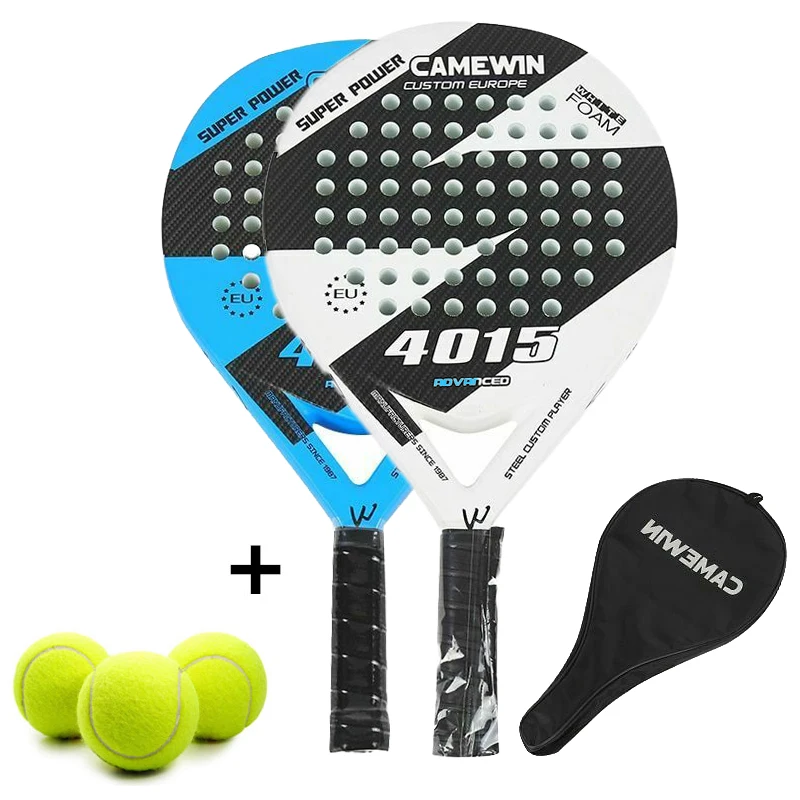 

Tennis Racket with Protective Bag Racket Men's and Women's Beach Sports Carbon Fiber EVA Foam Beach Tennis Racket Tennis Bag