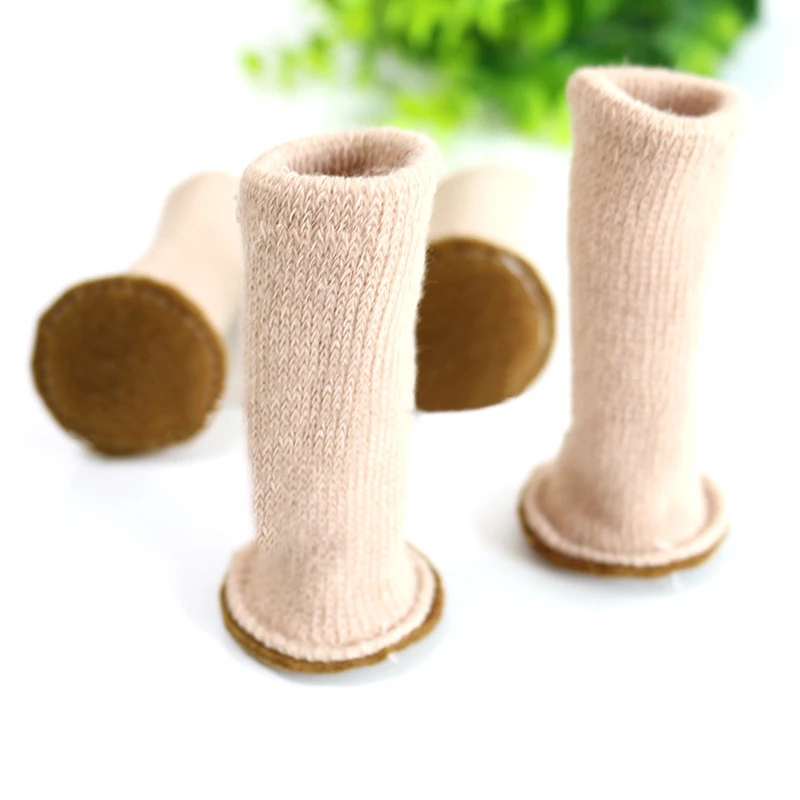 

4pcs Chair Leg Cover Home Furniture Chair Leg Cover Knitting Table Foot Desk Leg Wear-resistant Floor Protectors Dropshipping