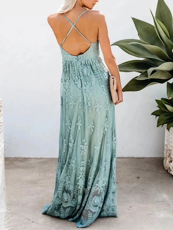 

Summer Ladies Boho Women Maxi Dress Evening Party Dresses Embroidery White Lace Long Tunic Beach Dress Vacation Holiday Clothes