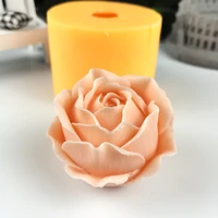 hc0291 przy rose flower mold decoration plant soap molds flowers molds silicone blooming rose candle moulds bouquet making clay