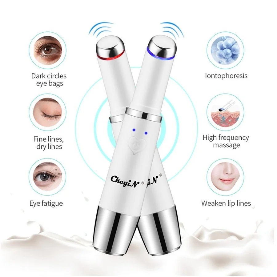 

Beauty Eye And Eye Massager Lontophoresis Heating Electric Eye Massage Pen Eye Wrinkle Anti-wrinkle Beauty Equipment USB Charger