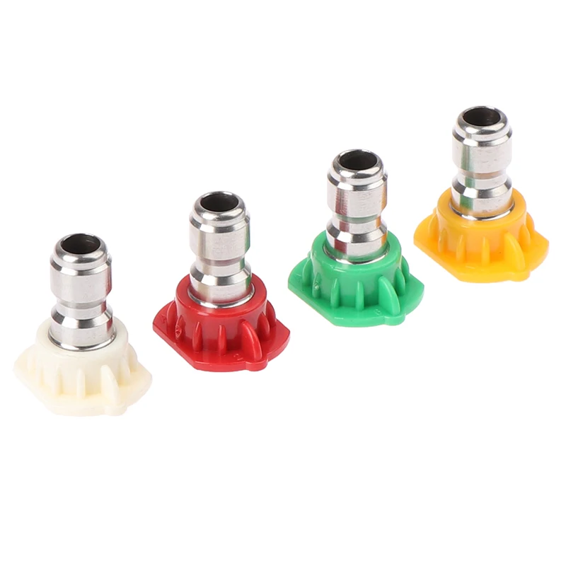 

Hot Sale 1PC Stainless Steel Quick Connect High Pressure Spray Tip 0 15 25 40 Degree Nozzle 1.2 Orifice Size