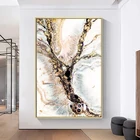 Настраиваемая абстрактная Золотая мраморная настенная живопись, холст, Современная Художественная печать, Постер, Роскошный Современный домашний декор для комнаты