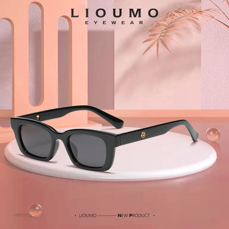

LIOUMO Square Sunglasses For Women Polarized Glasses Men Classic Vintage Goggle Unisex Eyewear Anti-Glare UV400 zonnebril dames