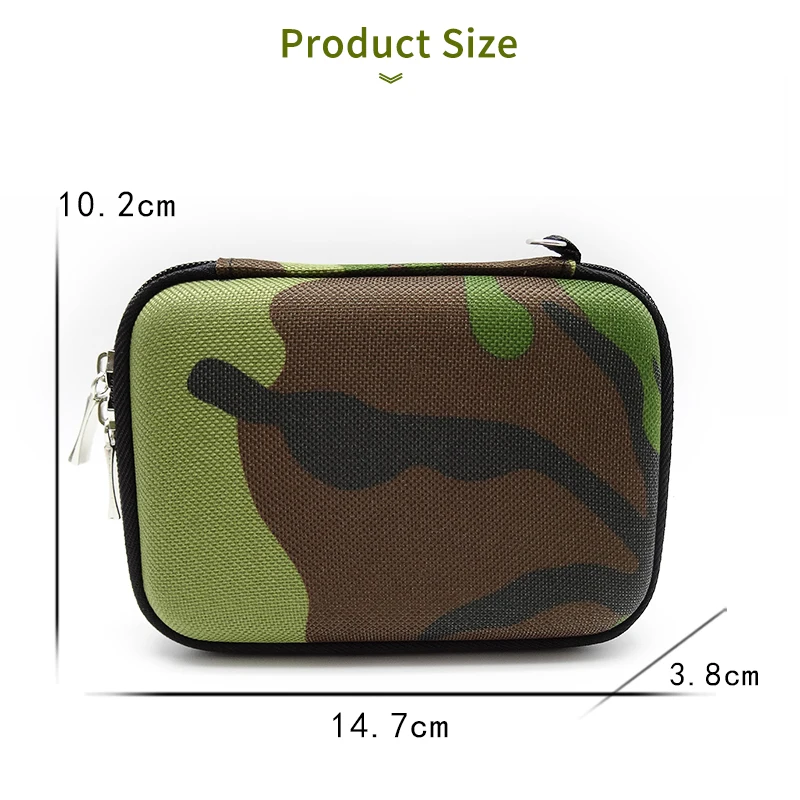 Армейский зеленый чехол для переноски 2 5 дюйма внешний аккумулятор наушников