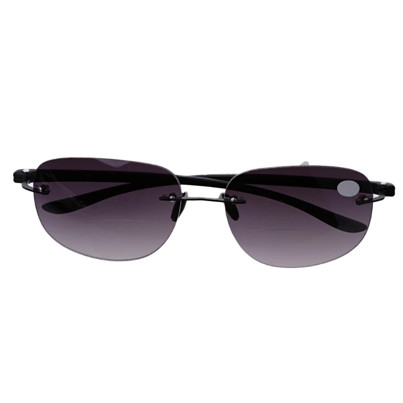 

Outdoor Rimless Fishing Bifocal Reading Glasses Sunglasses Readers +1.0 To +3.5