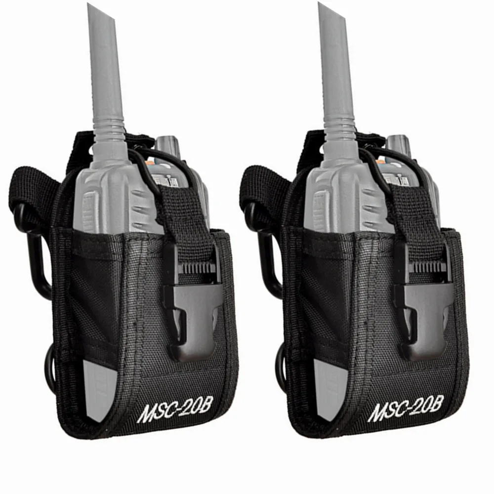 2pcs MSC-20B Nylon Pouch Bag Carry Case for BaoFeng UV-5R UV-82 UV-9R Plus BF-888S TYT Mototrola KENWOOD Walkie Talkie Radio | Мобильные