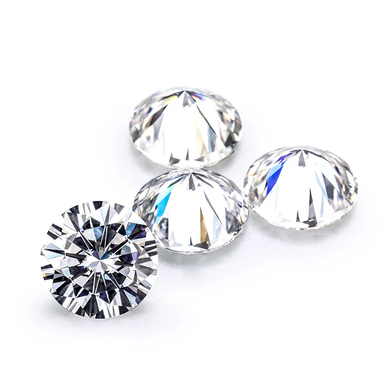 Price Per Piece 3-10mm Round Shape 3EX VVS Moissanite Pass Diamond Tester Loose Gemstones