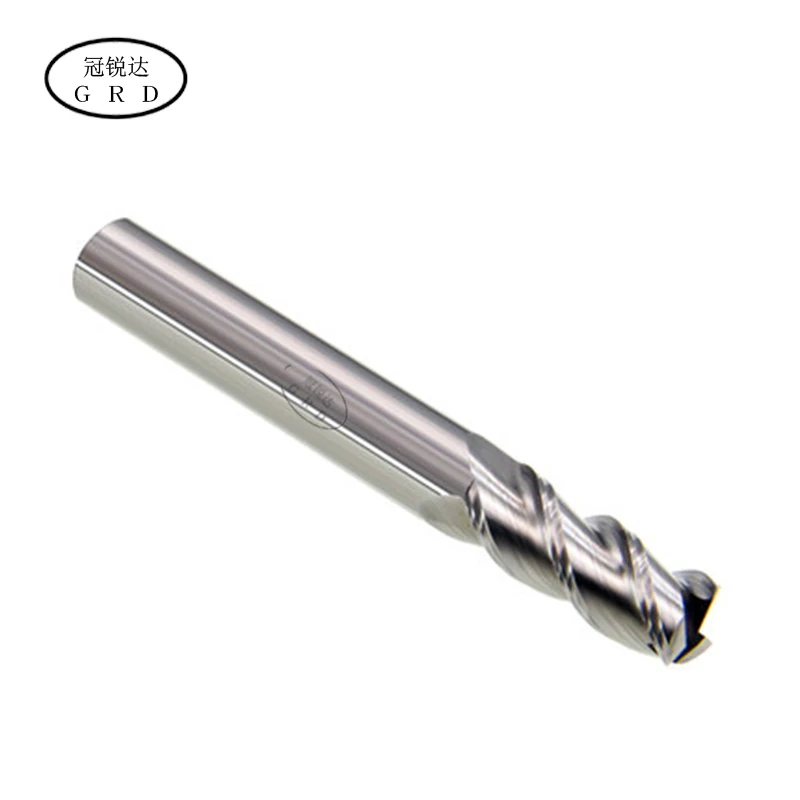 

1pcs hrc50 3 flute aluminium end mill 1mm~20mm 4mm 6mm 8mm 10mm 12mm 50L~100L metall milling machine cnc milling cutters 1.5mm