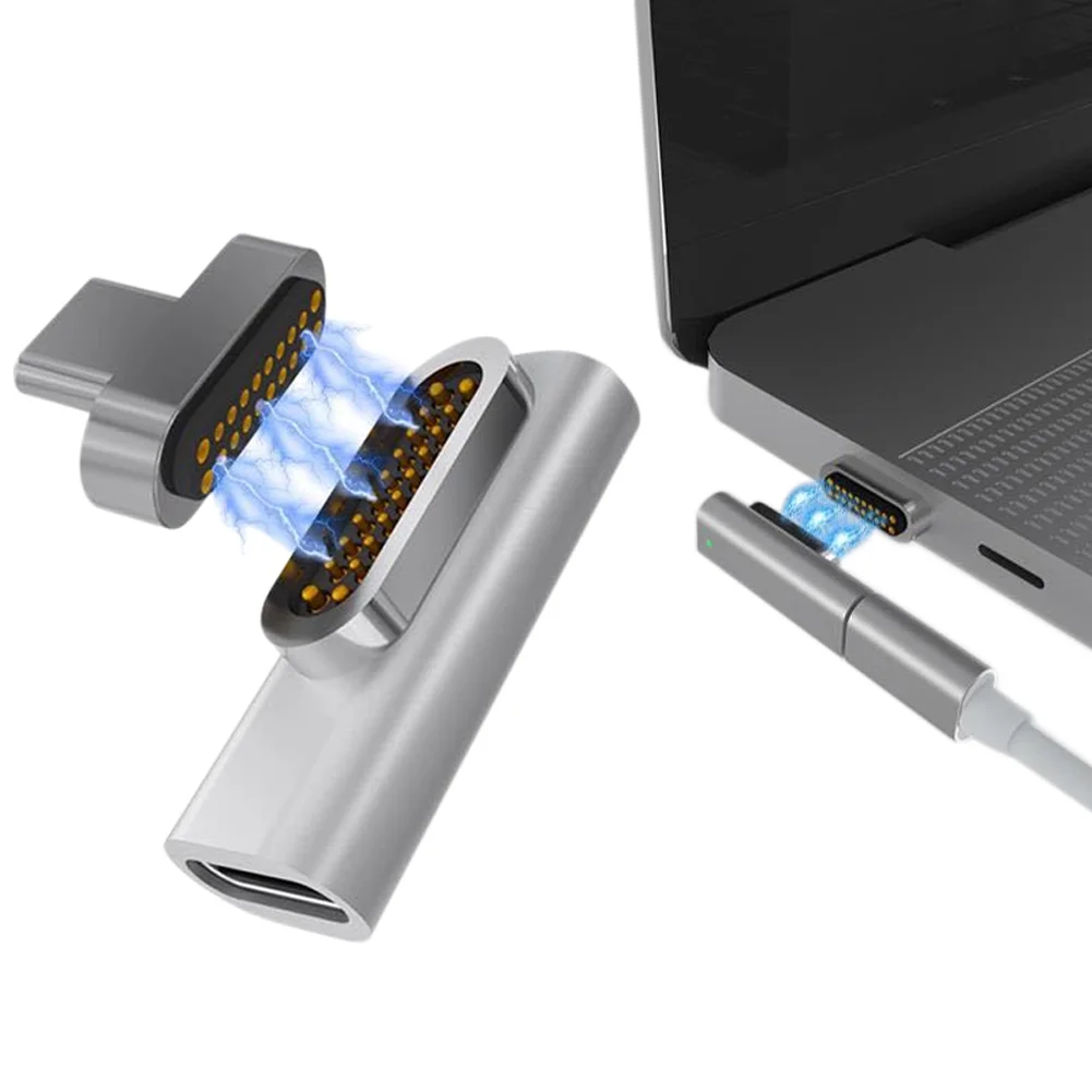 Горячая Распродажа 20 контактный Магнитный адаптер USB C 4K 100 Вт быстрая зарядка для