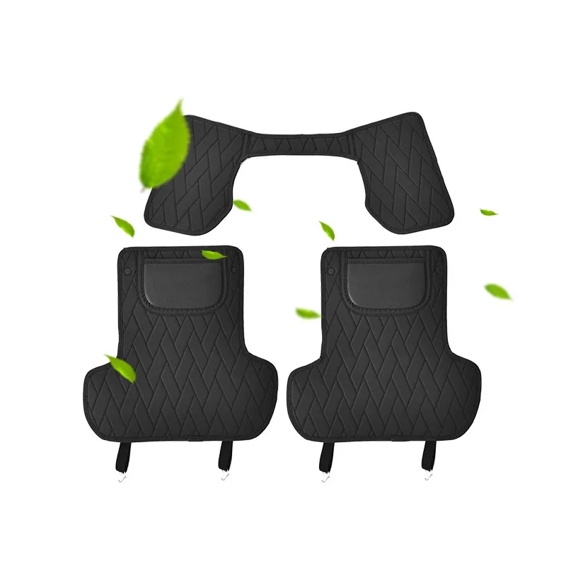 

For Lincoln Aviator 2020 Accessories PU Leather Car Seat Anti-Kick Mat Rear Row Seats Cover Back Protection Mats Car Accessories