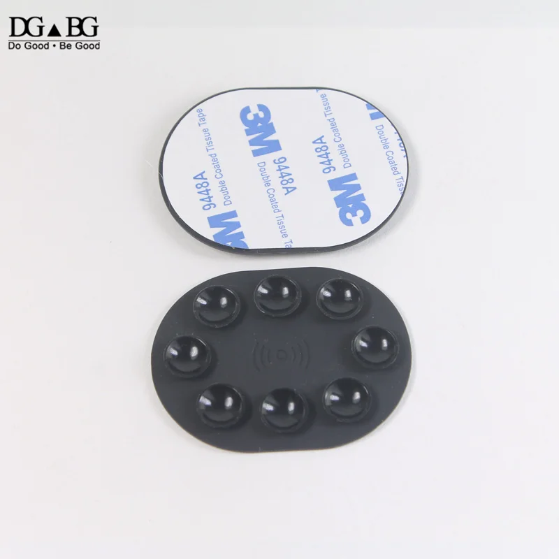 

Strong Suction Silicon Suction Cup Backed 3M Adhesive High Quality Mobile Phone Holder Easy Sticker Anti Slip Pad Non Slip Mat