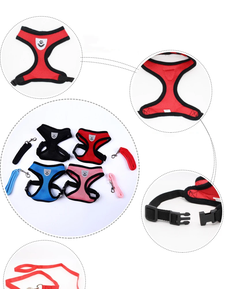 

Pet Cat Vest Harness Leashes Suit Navy Blue Harness Pet Cat Puppy Pet Cat Small Pet