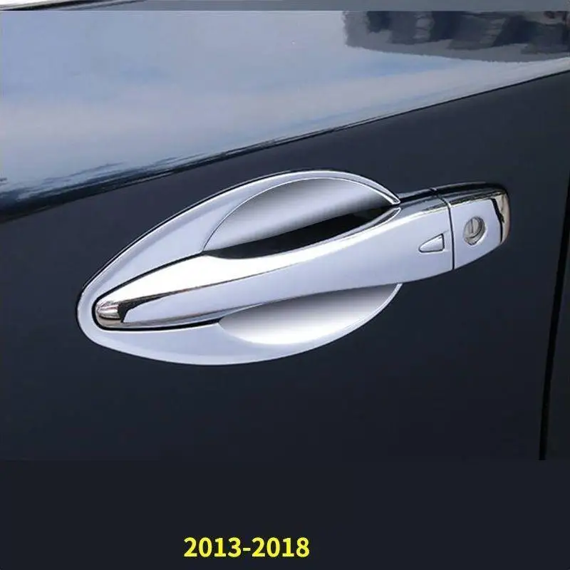 Авто Декоративные Хромированные ручки двери внешняя наклейка полоса украшения