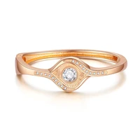 ornapeadia fashion retro bracelet for women eye gold alloy gold plated diamond decoration simple line stainless steel jewelry