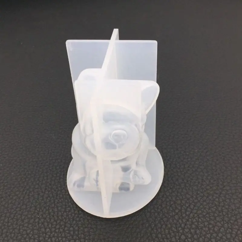 

Хрустальный эпоксидная смола, форма 3D бульдог счастливый кот ювелирные изделия ожерелье кулон литье силиконовая форма «сделай сам» ремесл...