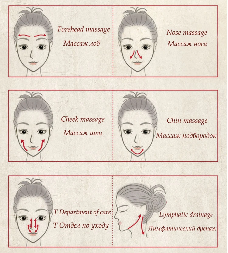 1 шт. 2 головки Нефритовый роликовый массажер для лица тонкий гладкий кварцевый