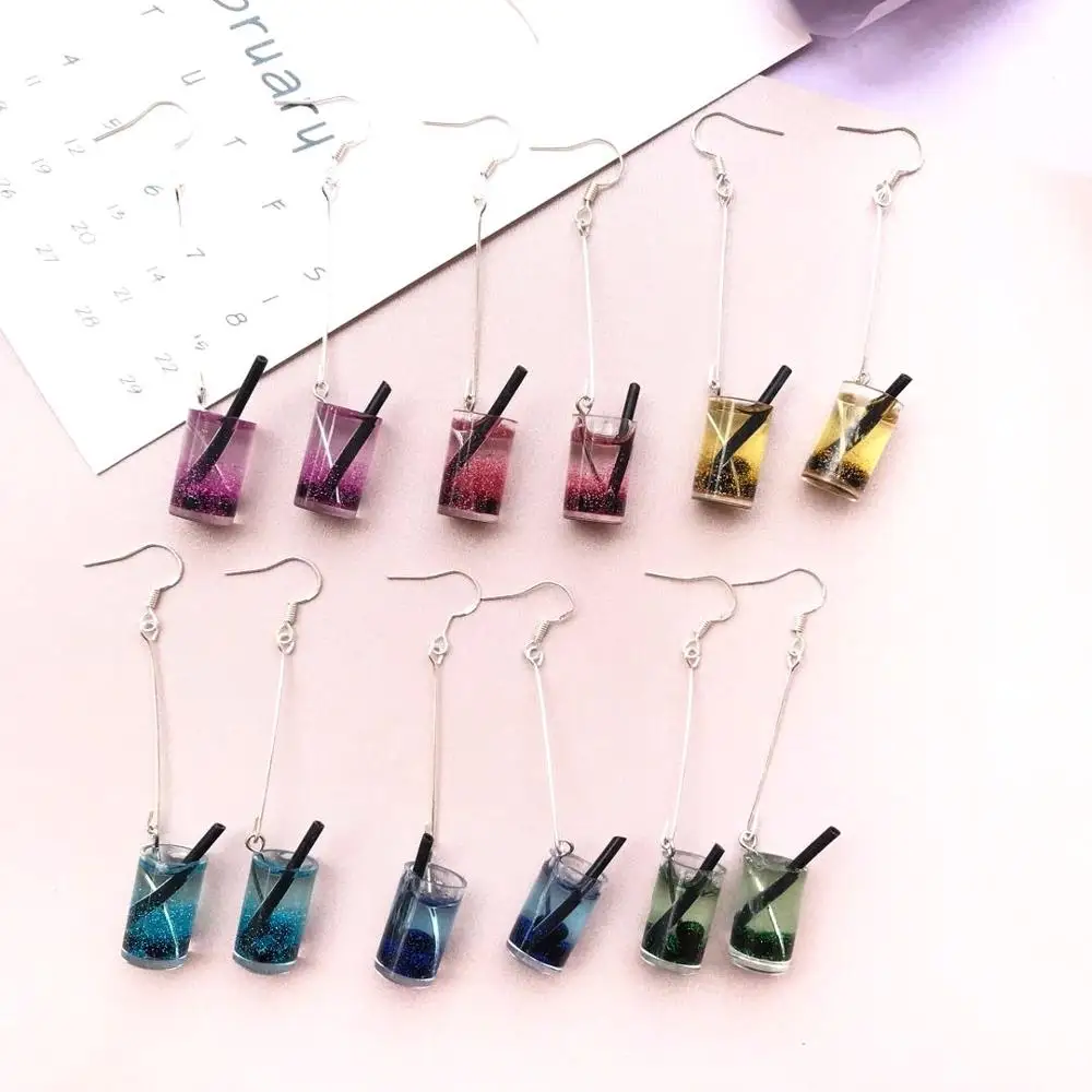 Серьги молочный чай ручной работы из серебра 925 пробы | Украшения и аксессуары