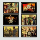 Grand Theft Auto V Game художественный Ретро плакат Печатный GTA 5 настенные картины для гостиной винтажная декоративная настенная живописькартина