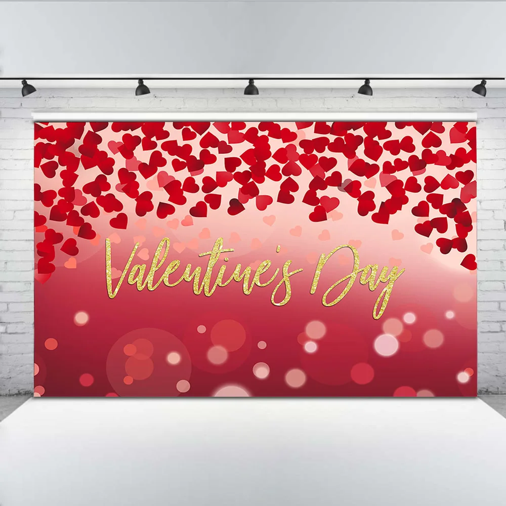 Valentine's Day Photography Background Bokeh Glitter Wedding Bride Backdrop for Photo Studio Love Heart Celebration Anniversary |