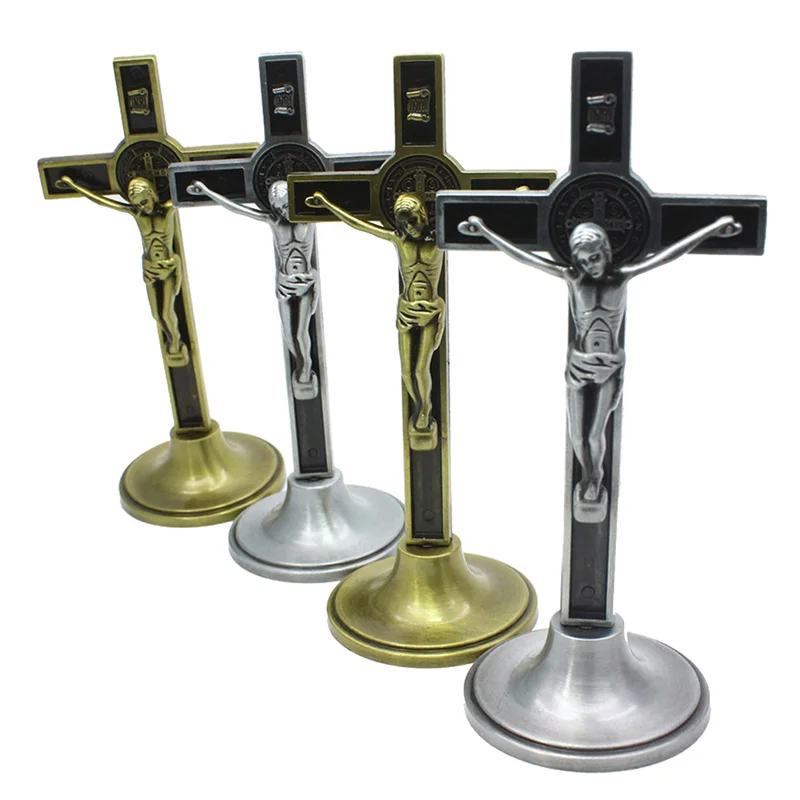Крест Распятие стенд Христос католик Статуэтка женщины в автомобиль для дома с