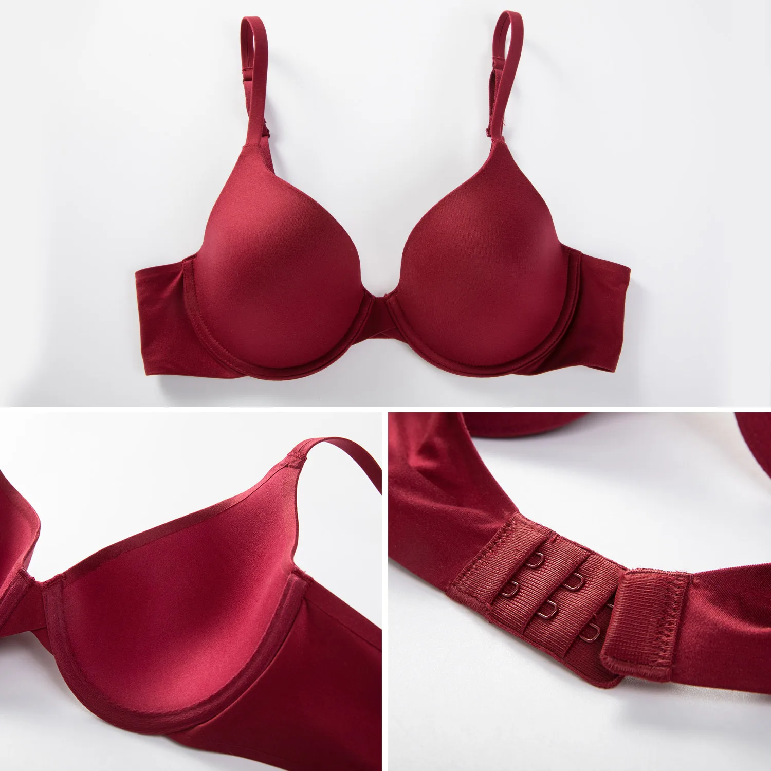 Women's T-Shirt Soft Foam Lightly Lined Full Coverage Underwire Bra