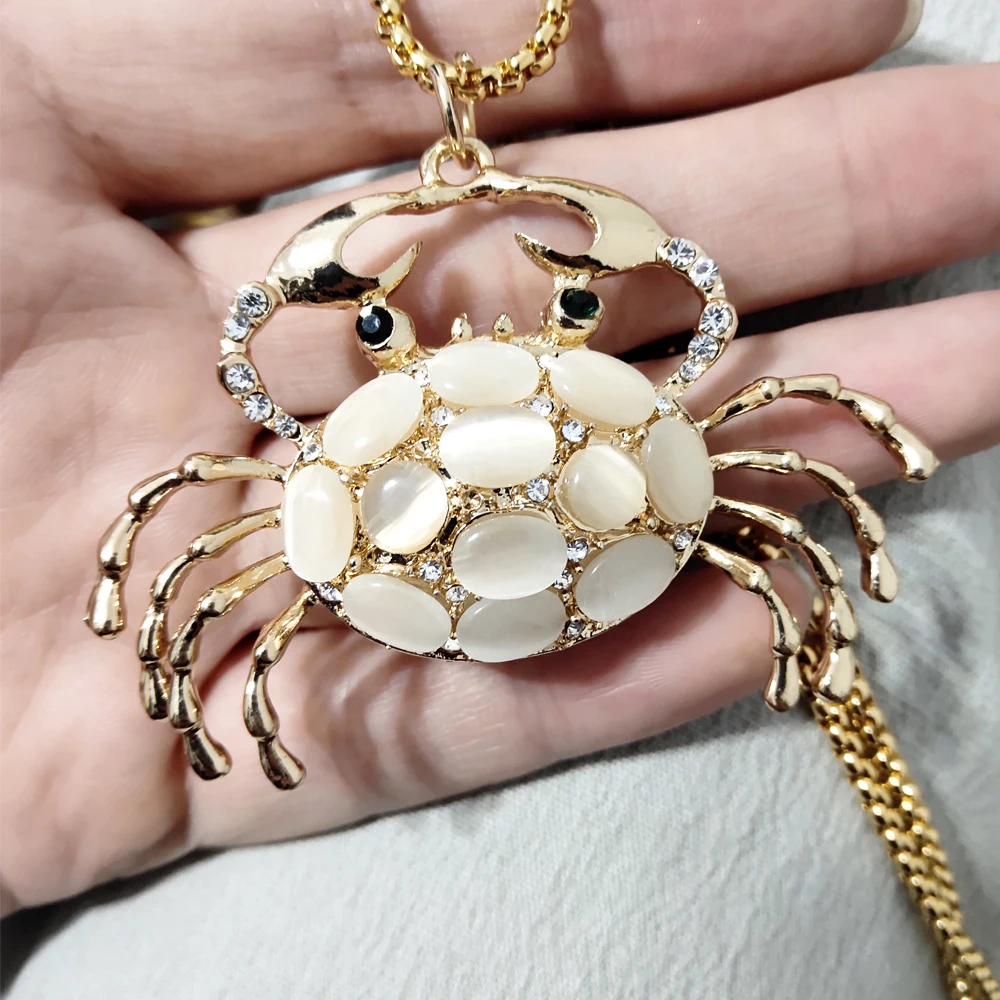

Cute octopus Pendants christmas Octopus Christmas New Gifts girls Necklaces For Women Gold Female Jewelry Stone Hip Hop chain