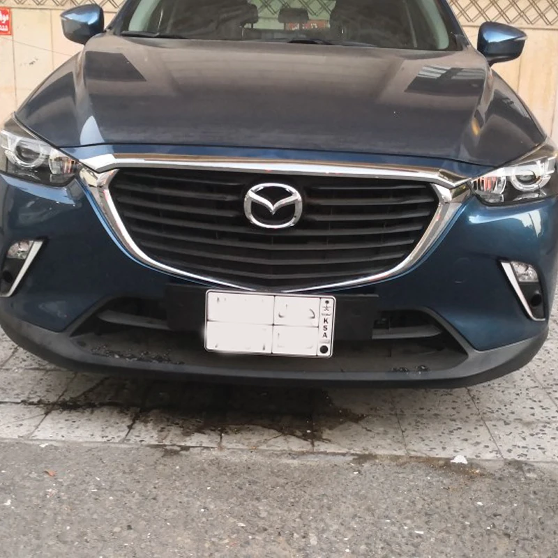 Аксессуары KOUVI для Mazda CX 3 CX3 2015 2016 2017 2018 19 ABS Хромированная передняя решетка капота