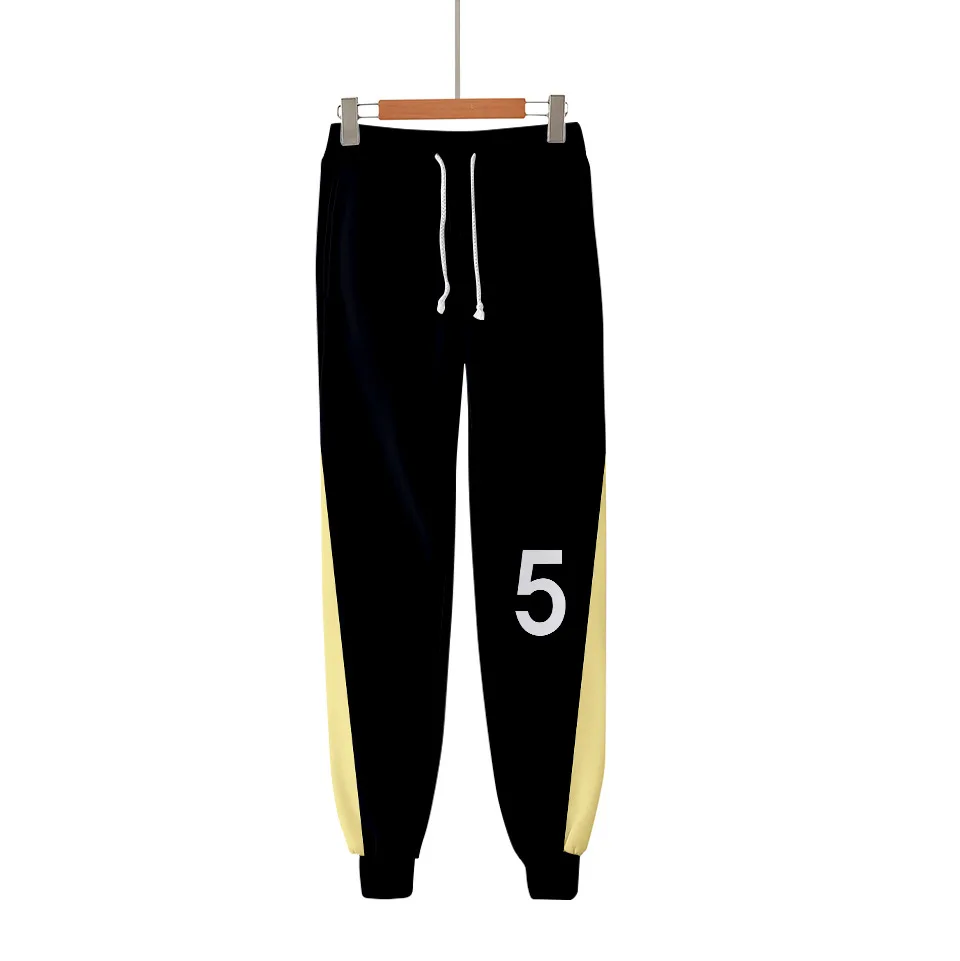 

Anime Haikyuu Fukurodani Academy 3D Joggers Pants Men/Women Casual Trousers Hip Hop Sweatpants Bokuto Koutarou Cosplay Costumes