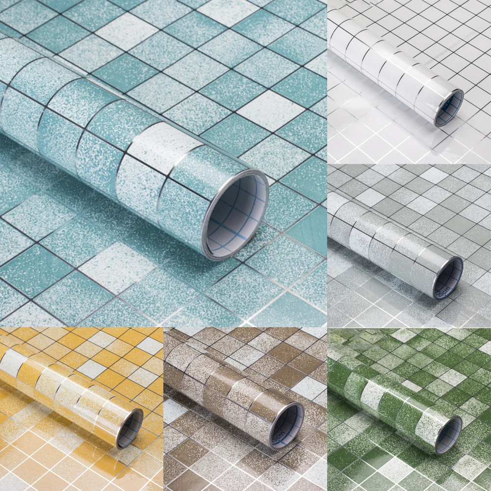 Самоклеящиеся водонепроницаемые обои 6 цветов кирпичная плитка плита шкаф