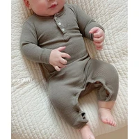 baby jumpsuits autumnchildrens clothing infant baby pure color bottoming clothes infants and young children fart romper 17