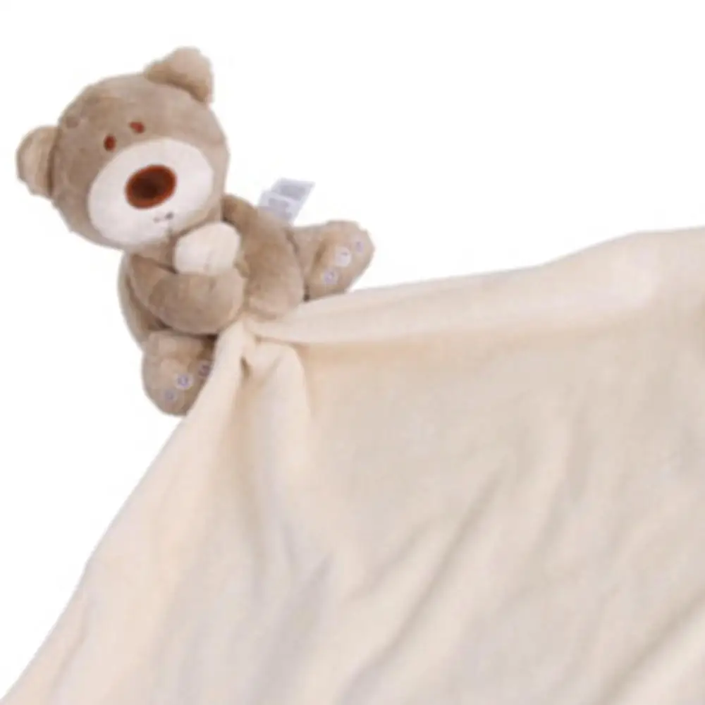 

New Arrival Baby Handkerchief Bear Soothe Appease Towel Soft Plush Comforting Toy Soothing Appeasing Towel Baby Plush Toys